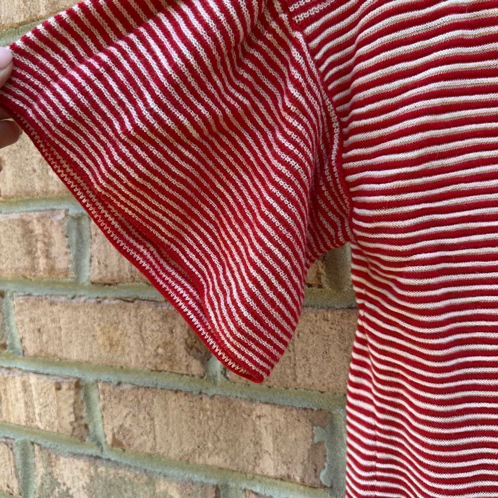 Red Striped Women's Top - Picture 2 of 5